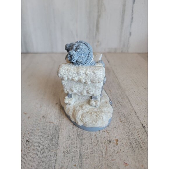 Encore Snowman Buddies in my day Grandpa grandkid Xmas collectible figure - Picture 5 of 6